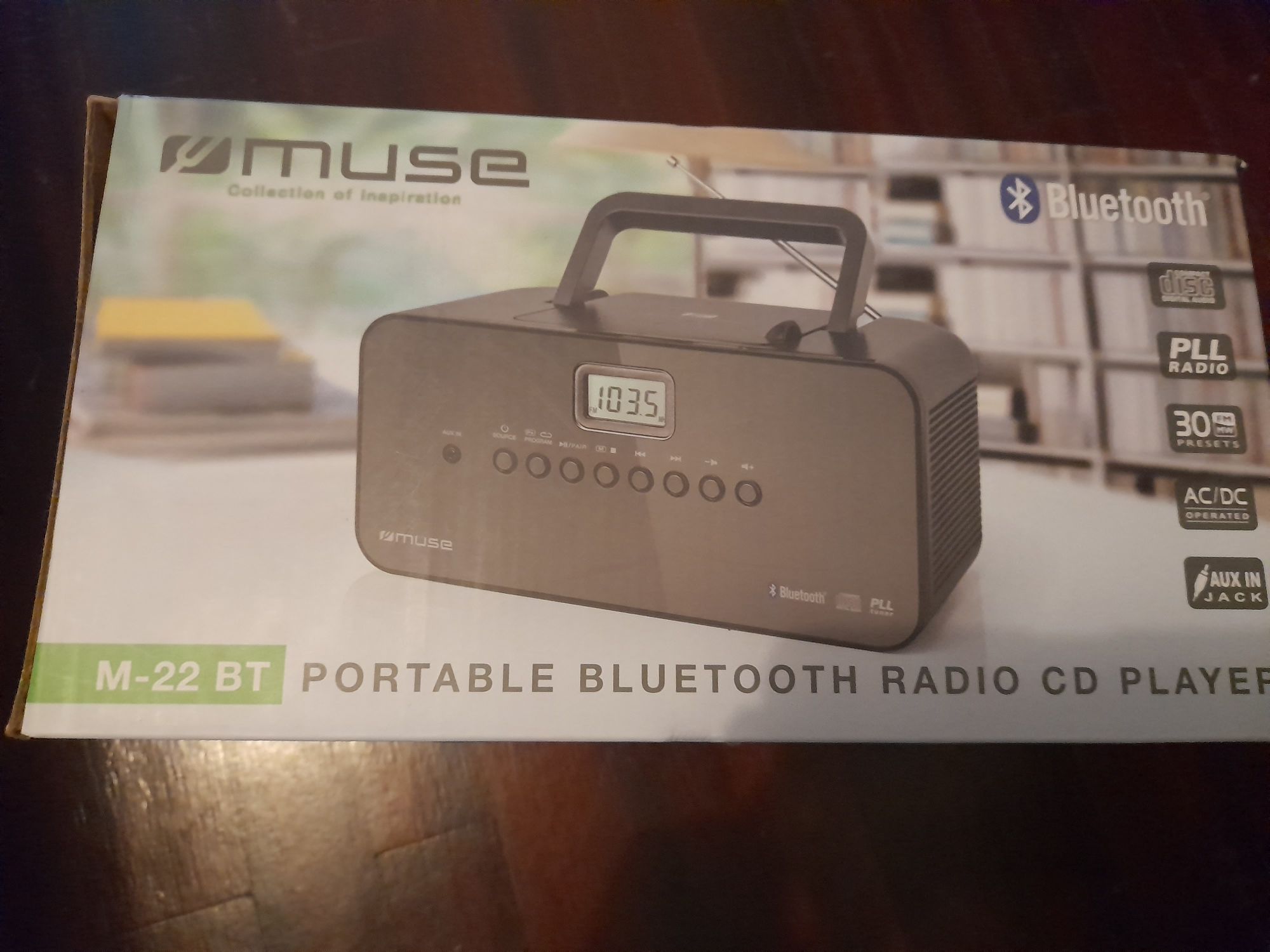 Rádio portátil com Bluetooth NOVO