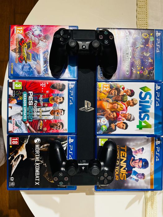 Playstation 4 PRO (1T) + 2 Comandos + 6 Jogos