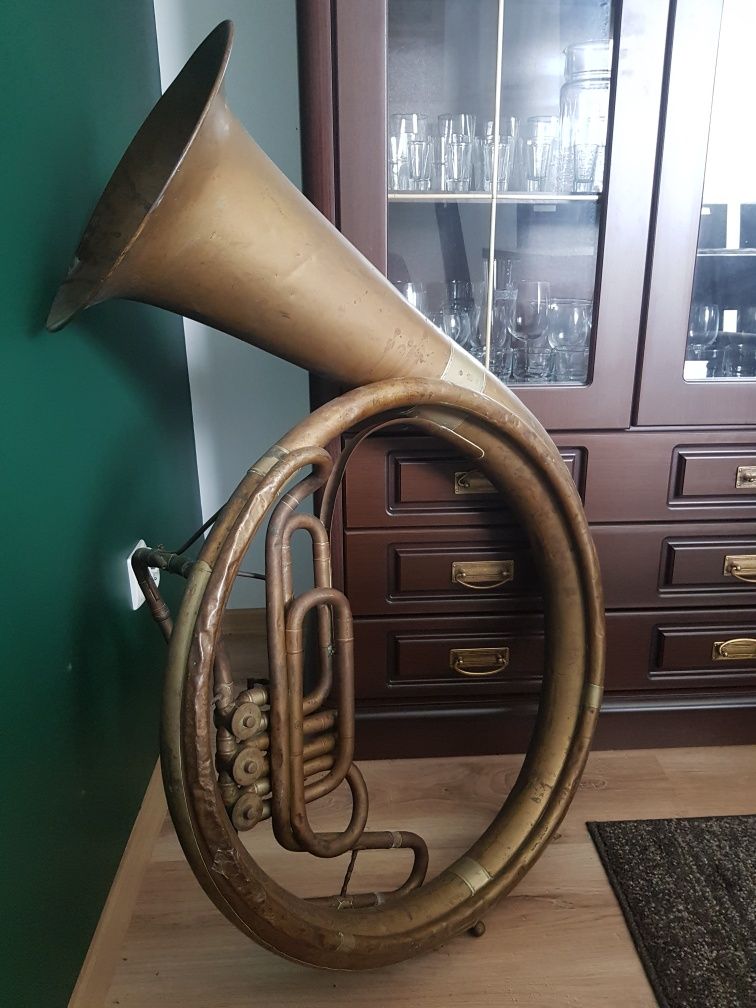 Helikon sakshorn barowy ANTYK Instrument kolekcjonerski