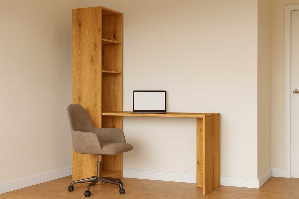 Nowe Biurko z Regałem Prawe/Lewe do Biurka do Pokoju 140x73x180 KOLORY