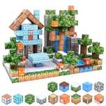 Магнітний конструктор Майнкрафт 100 деталей Minecraft Будинок з водосп