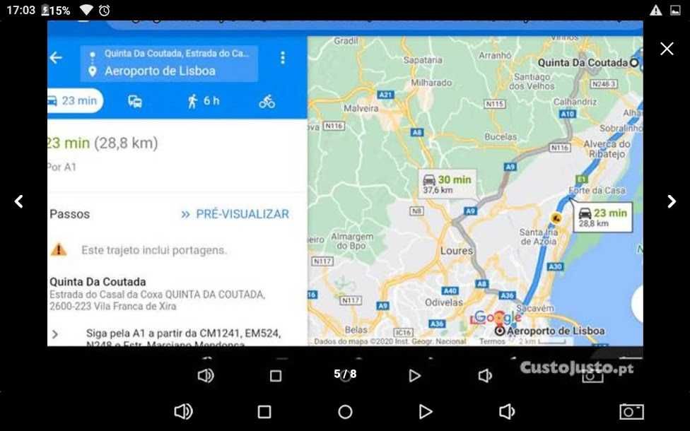 Coutada V.F. Xira vendo 1 de 3 lotes  nesta prestigiada urbe.