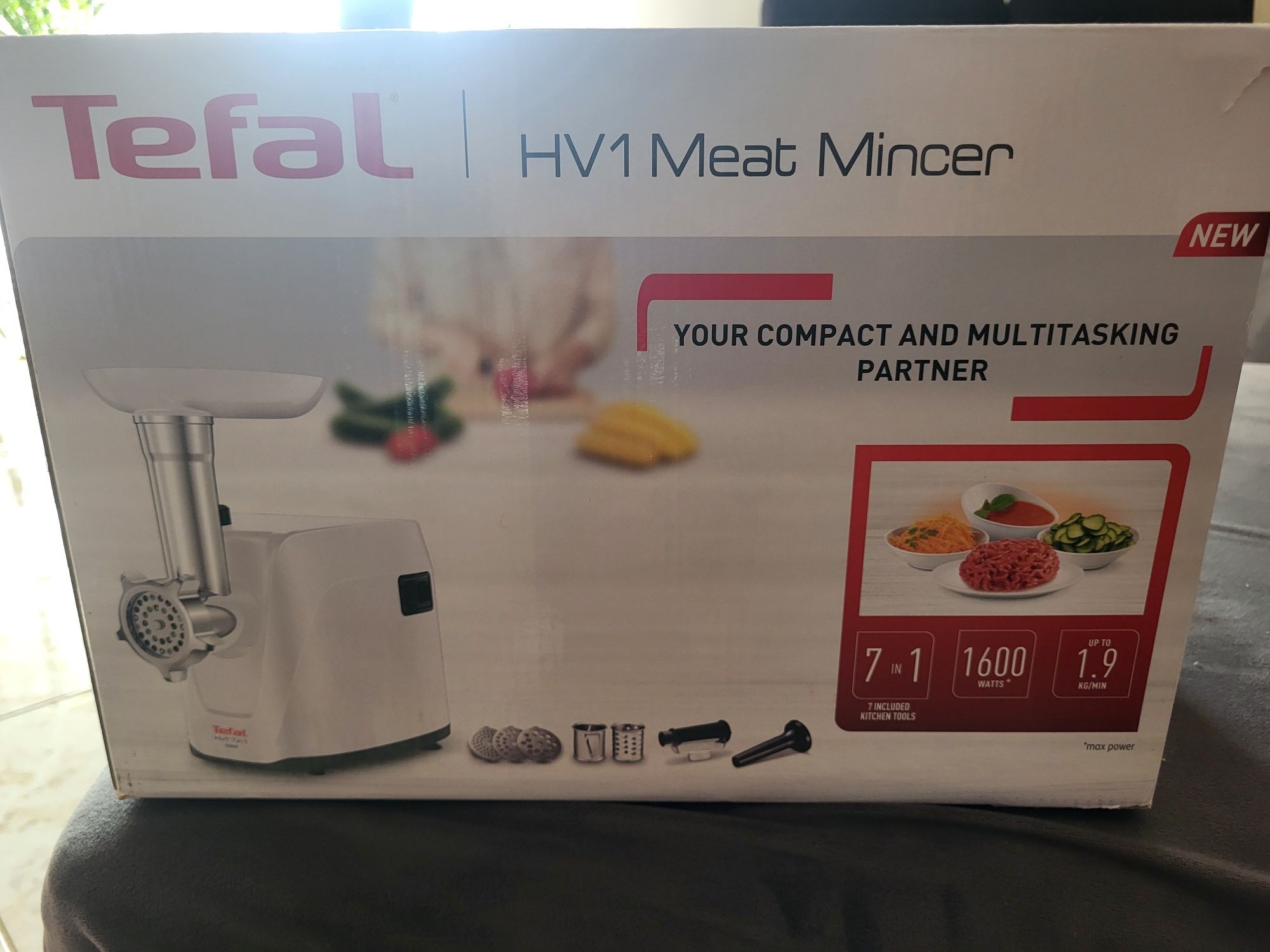 Maszynka do mielenia mięsa TEFAL HV1 7 w 1, 1600W