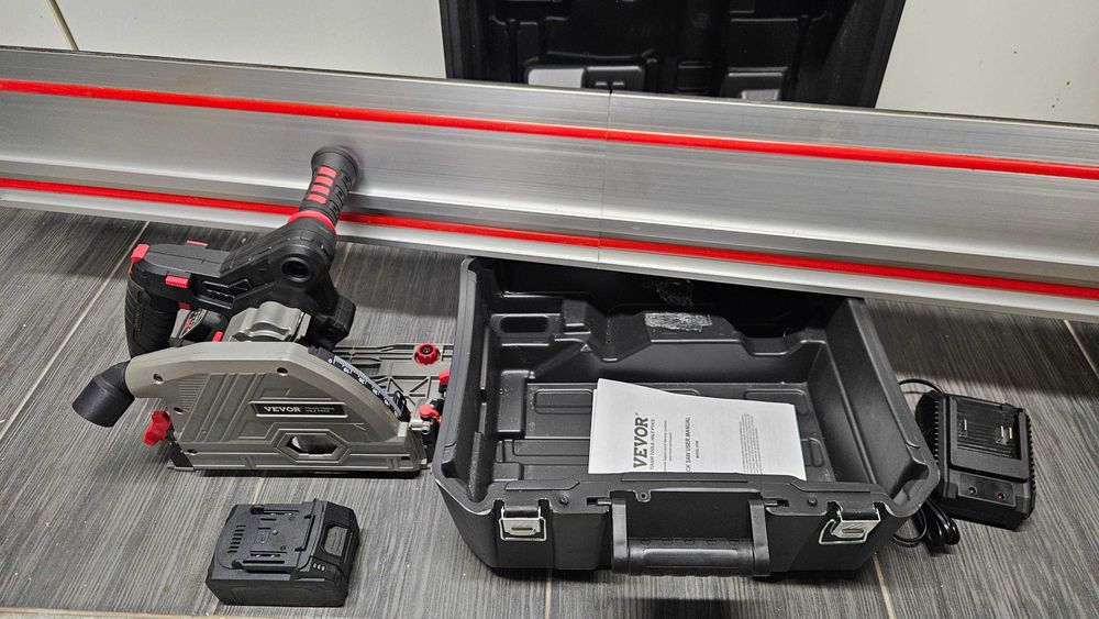 Pilarka Zagłębiarka 18V VEVOR Na Aku MAKITA + Prowadnica + 4AH + Ład