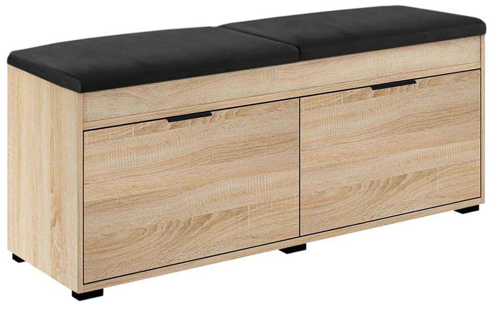 Nowa szafka na buty uchylna z siedziskiem biała lub dąb sonoma