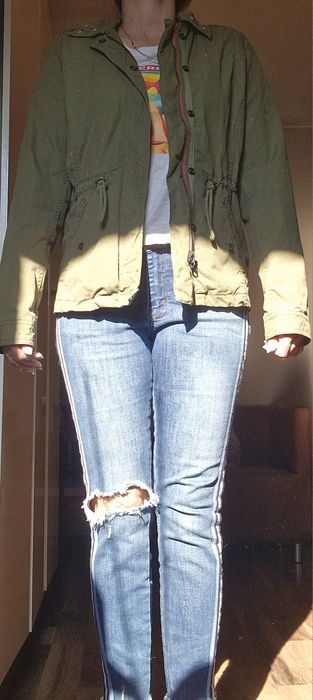 Piękna wiosenna kurtka parka orginalna