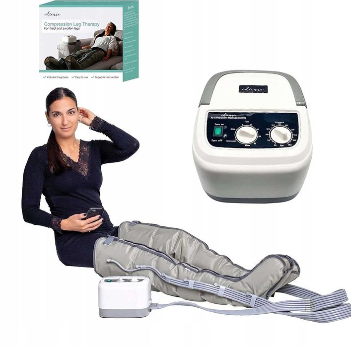 masażer nóg Edicare Urządzenie do drenażu limfatycznego profesjonalny