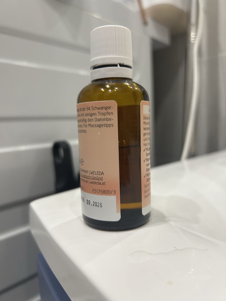 Weleda Damm Massage oil Олія для підготовки до пологів від розривів