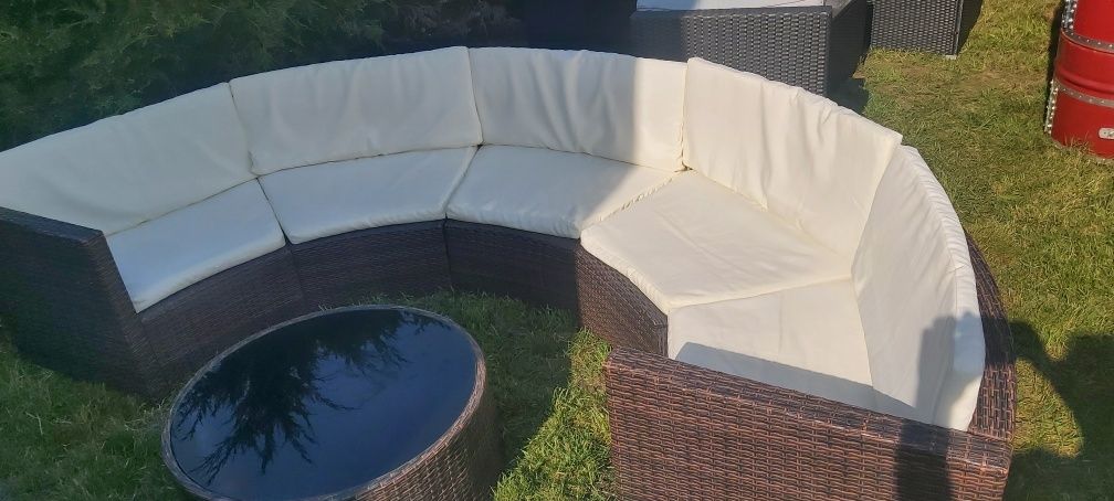 Zestaw ogrodowy ratanowy balkon altanka ogród taras