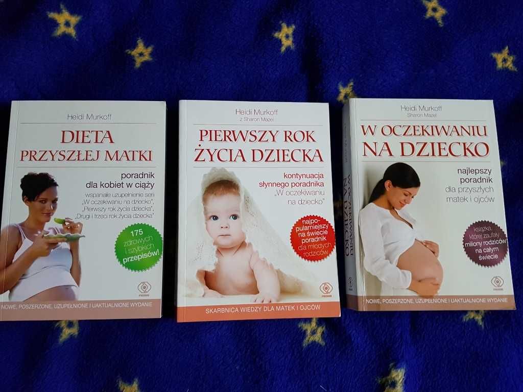 Zestaw ksiazek Heidi Murkoff Pierwszy rok życia dziecka...