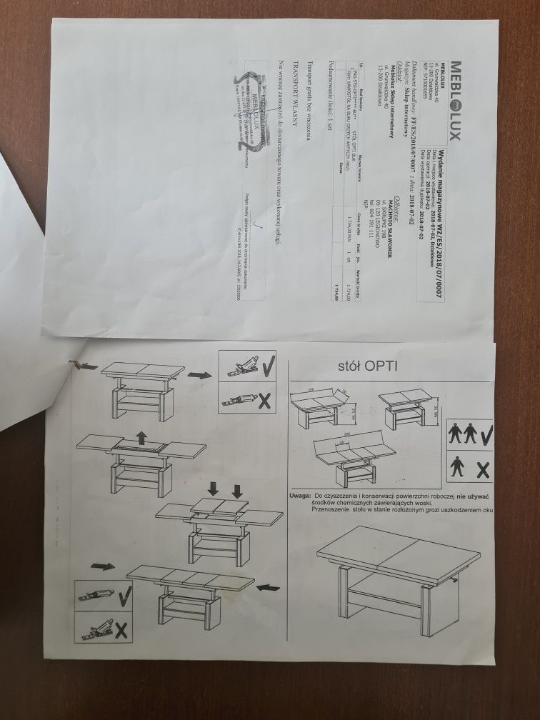 Ławostół Opti firmy PAGED