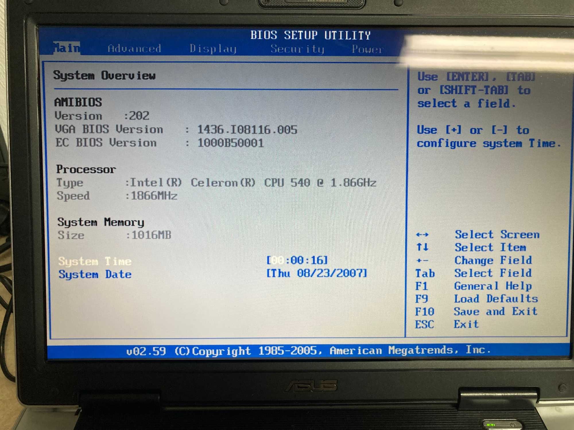 Notebook ASUS A8L Intel 1,86GHz kompletny