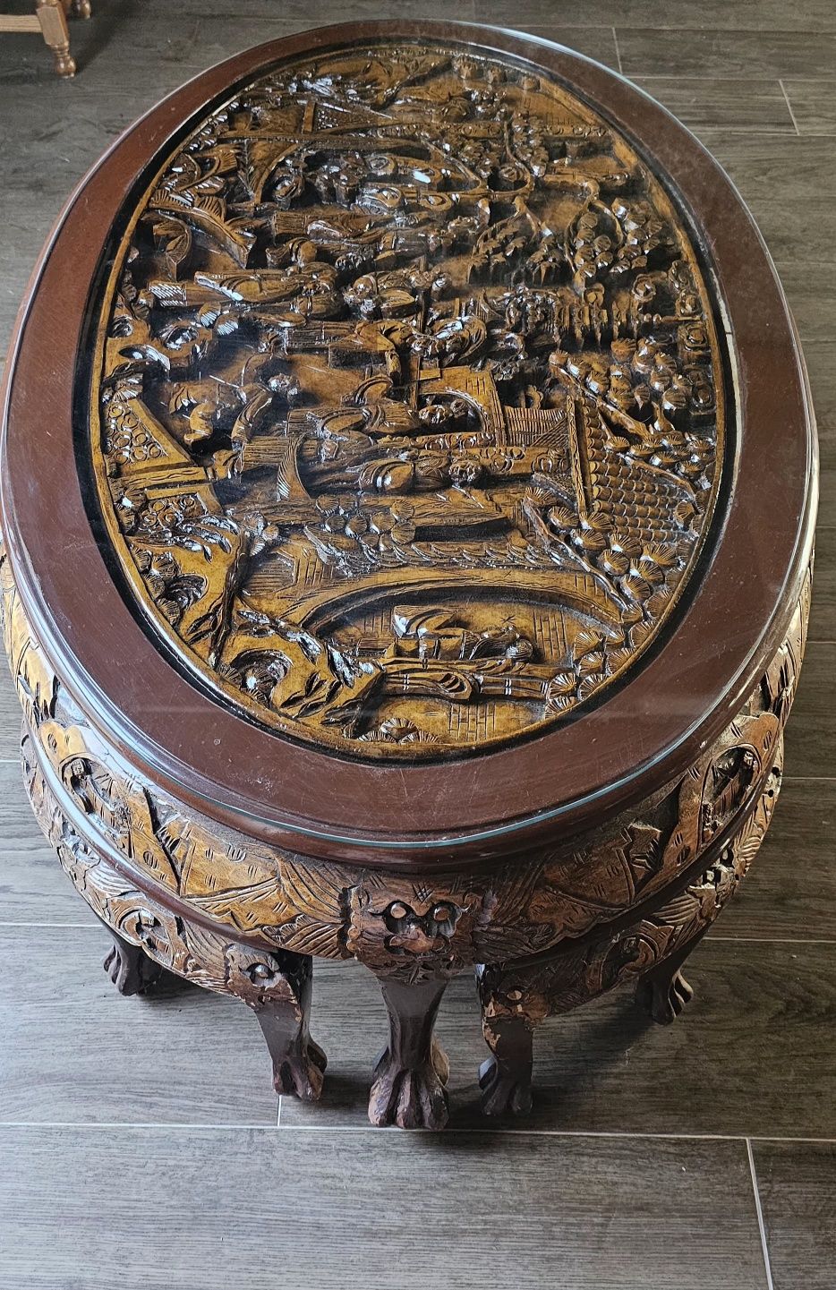 Mesa de centro, escultura com origem Chinesa