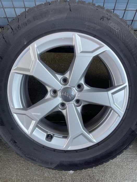 Oryginalne Felgi Audi 17” 6.5Jx17H2 ET38 + Zimowe Opony Continental