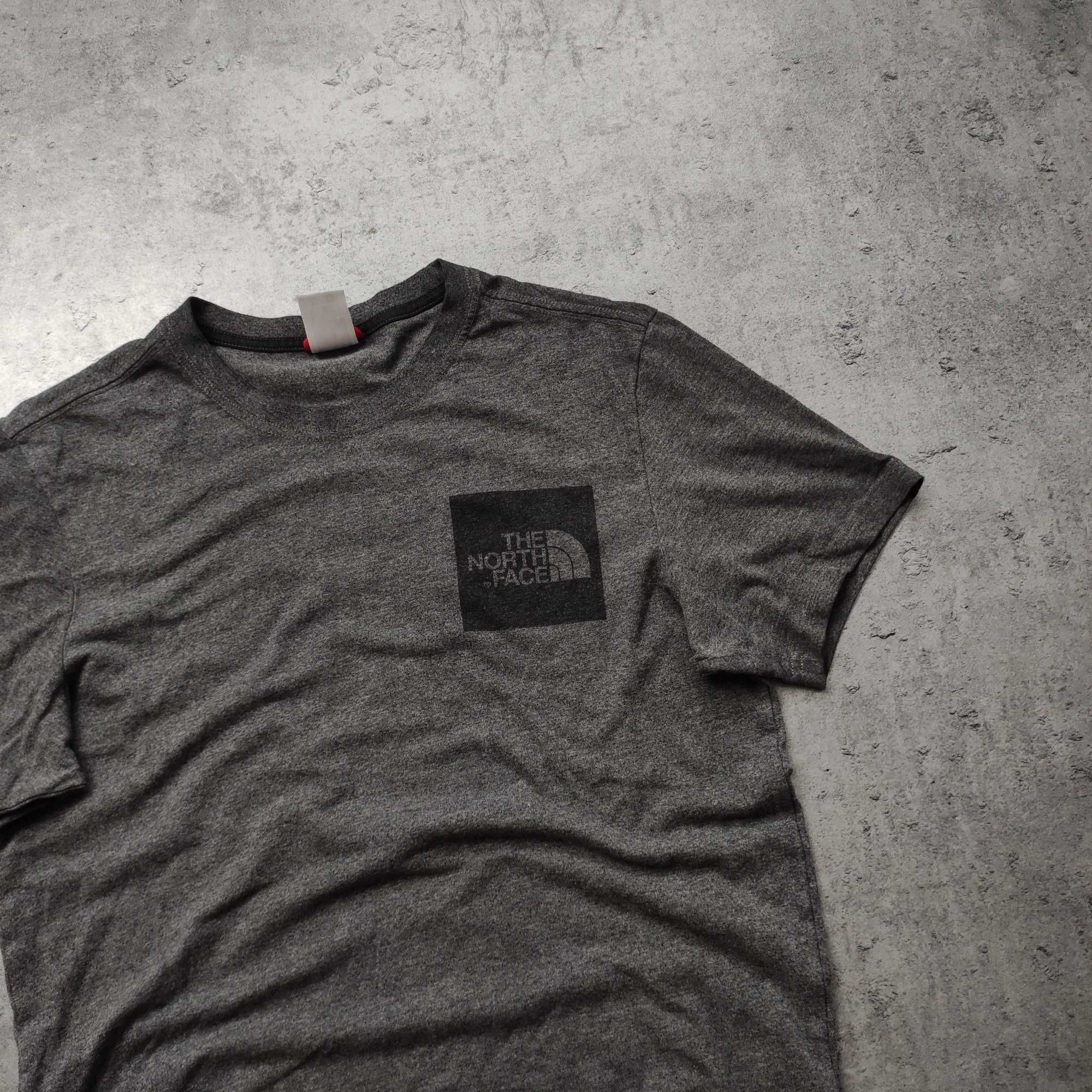 MĘSKA Koszulka PREMIUM Szara Logo Trekking Casual TNF The North Face