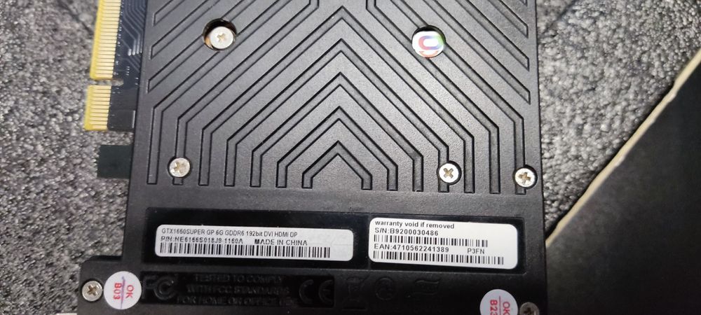 Відеокарта GTX 1660 SUPER 6GB