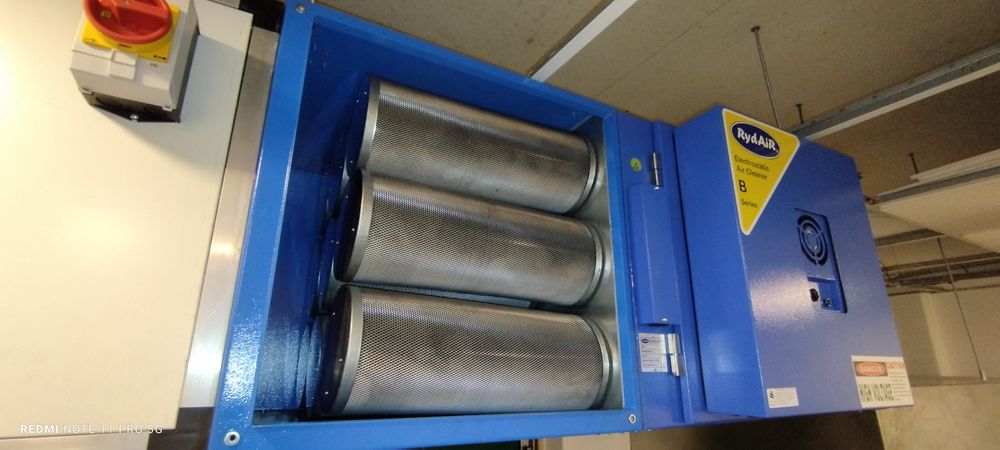 Montagem de extração de fumos