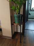 Stojący Kwietnik Metalowy na Kwiaty Rustykalny 60 cm