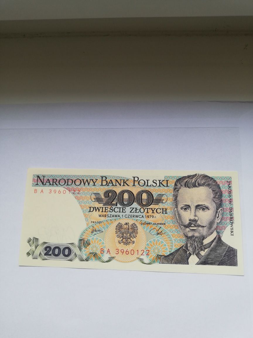 Polska banknot kolekcjonerski 200 zł 1979 r BA