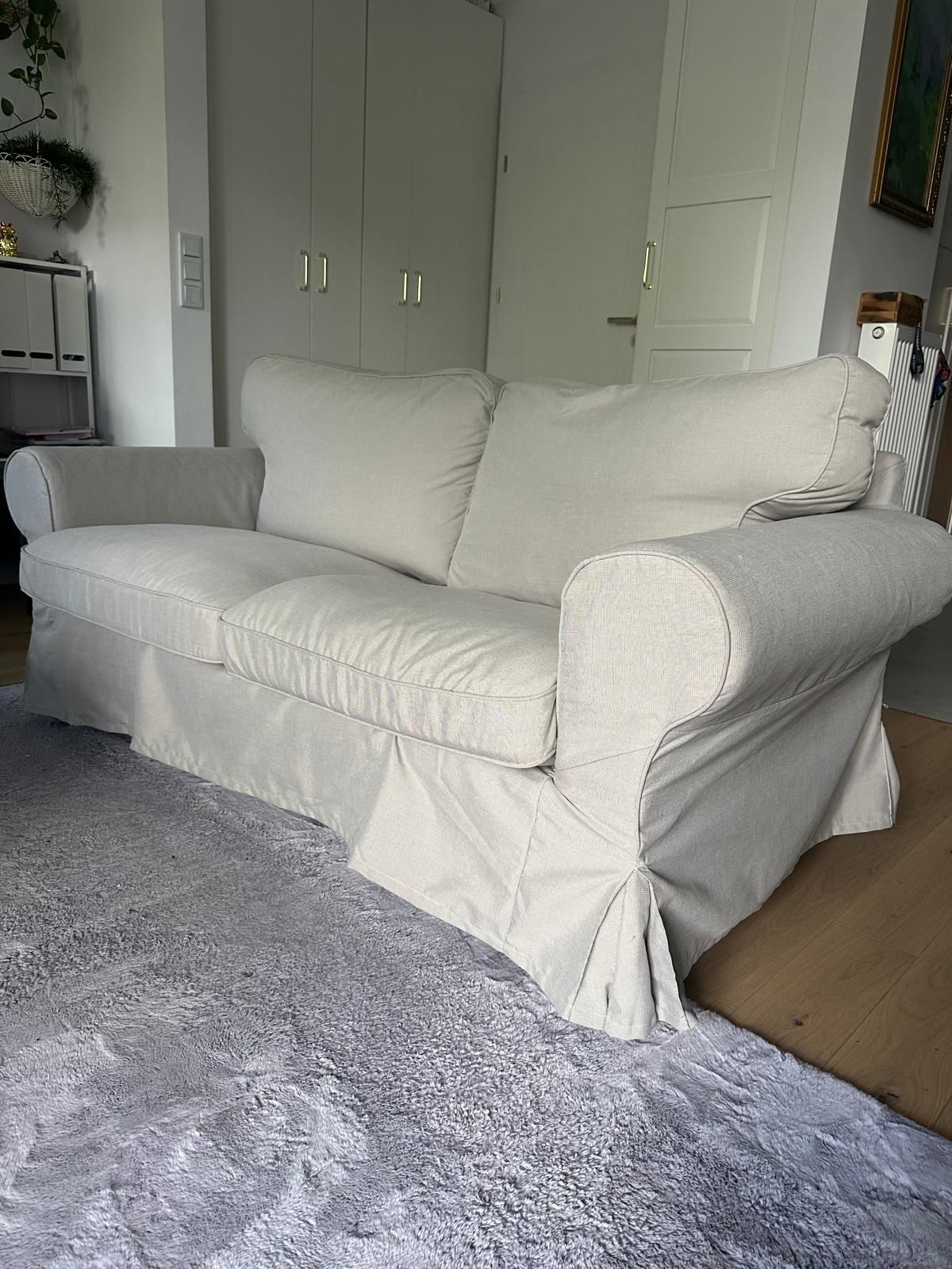 Ikea Ektorp sofa dwuosobowa beżowa w idealnym stanie