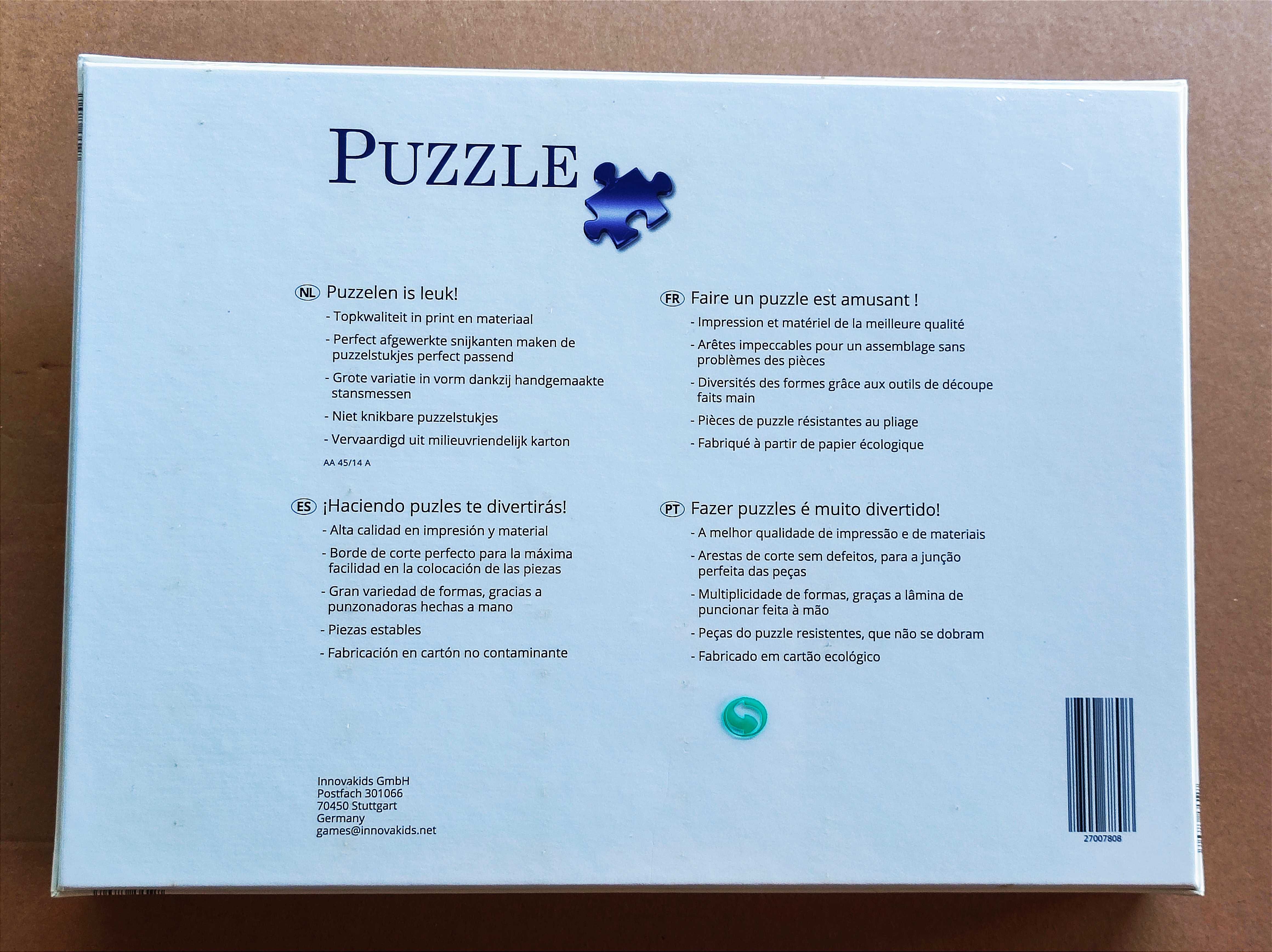 Puzzle mapa político mundo 1000 peças 70x50  (novo, selado)