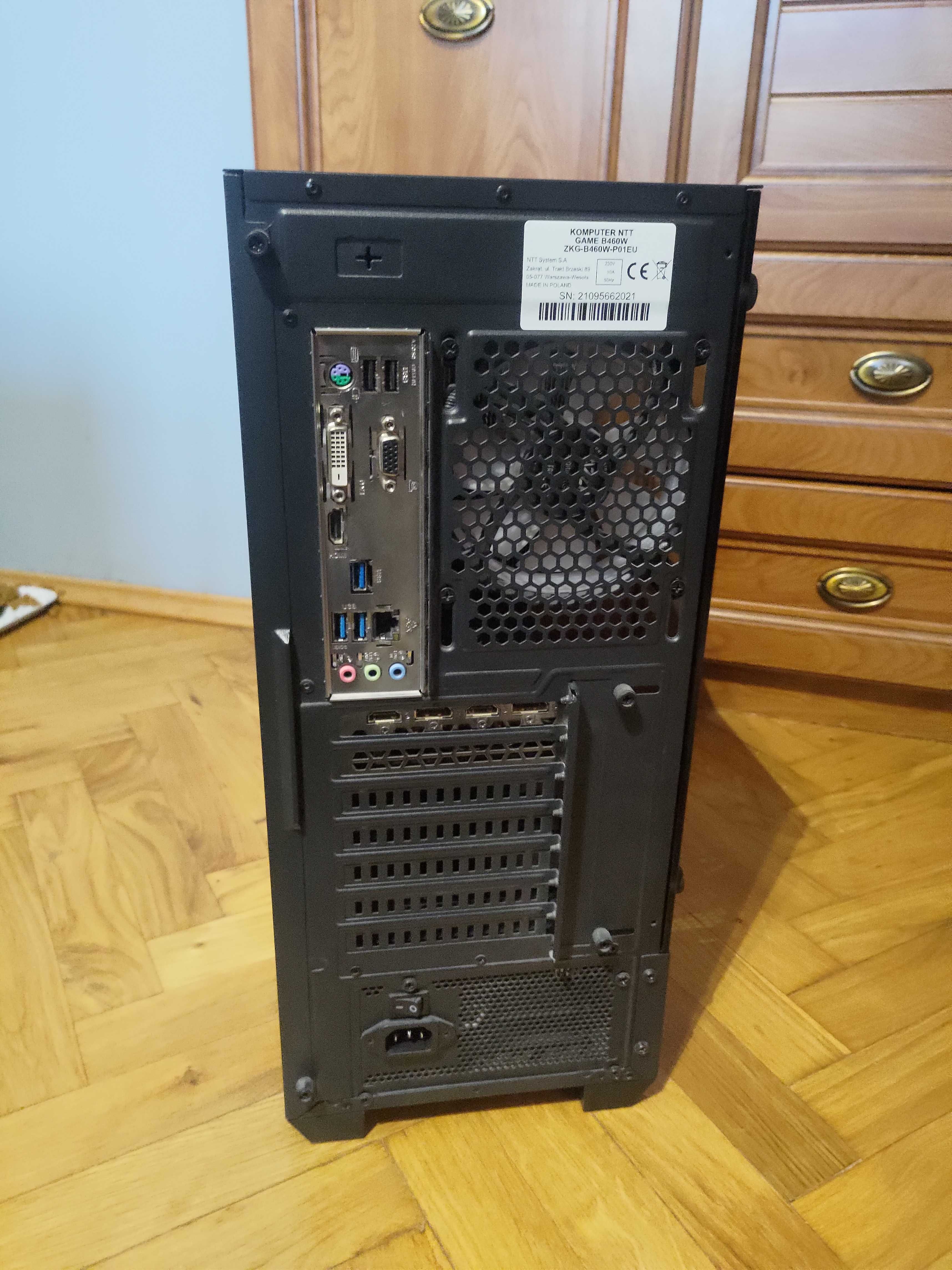 Komputer gamingowy NTT ZKG-B460W i7-10700K 16GBRAM SSD512GB RTX3070