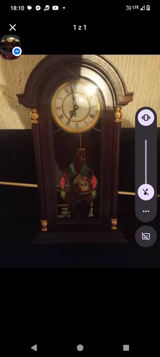 Zegar drewniany anker