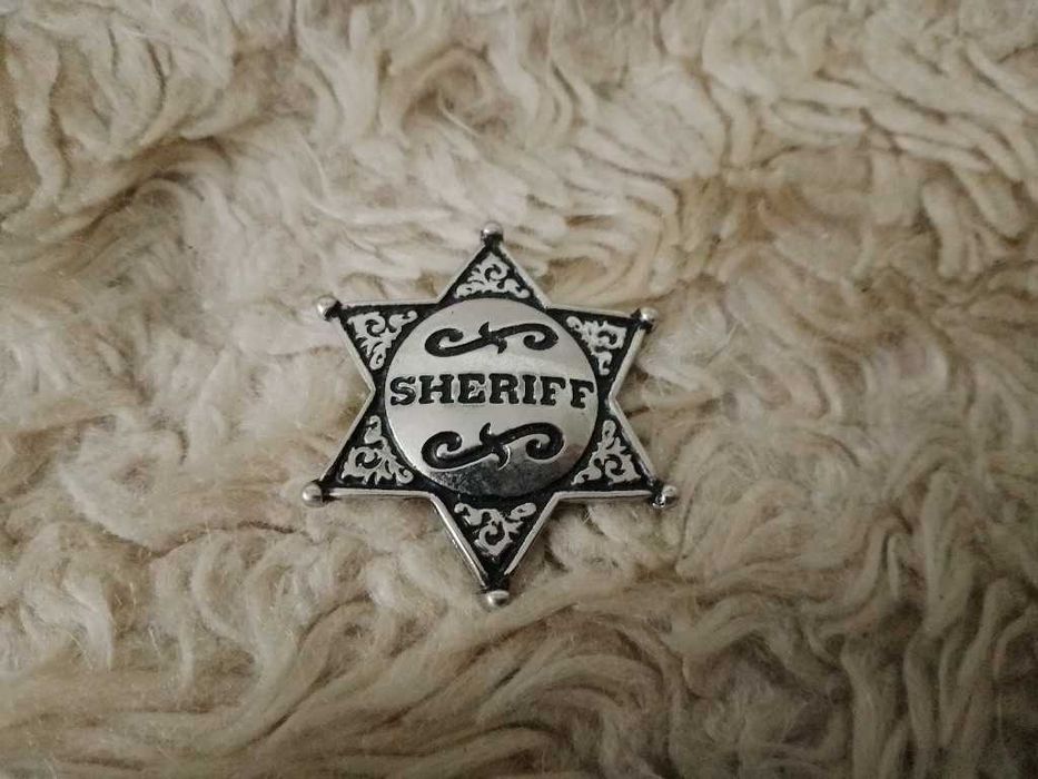 przypinka / odznaka metalowa sheriff, szeryf