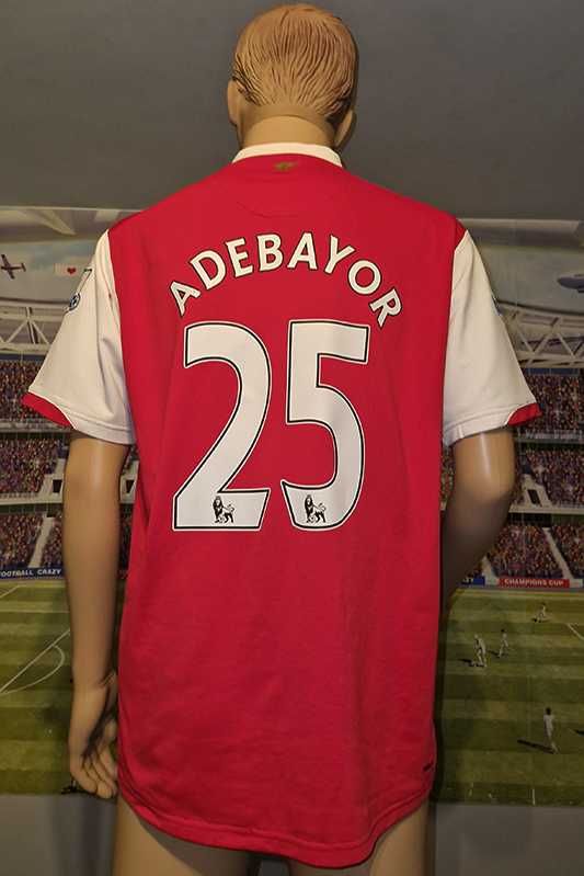 Arsenal F.C. Nike Fit 2006-08 home #25 Emmanuel Adebayor size: L-183
