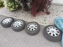Koła stalowe z oponami lato i zima. Skoda R15 5x112