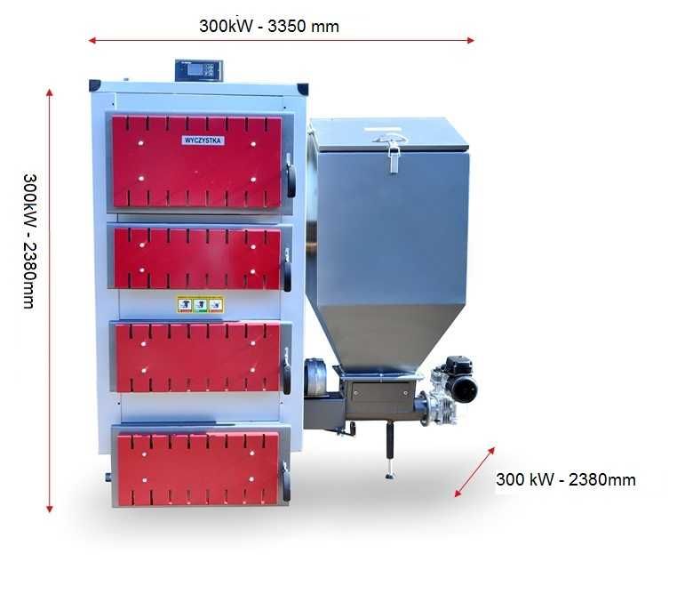 Kocioł 300kw z podajnikiem na Ekogroszek 5 klasa Ecodesign