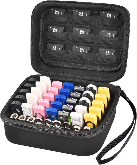 Case Box Organizadora para Cartões de Memória e Pendrives USB Flash