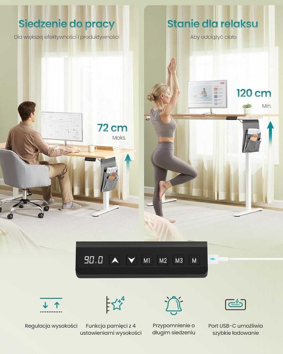 Nowe biurko elektryczne