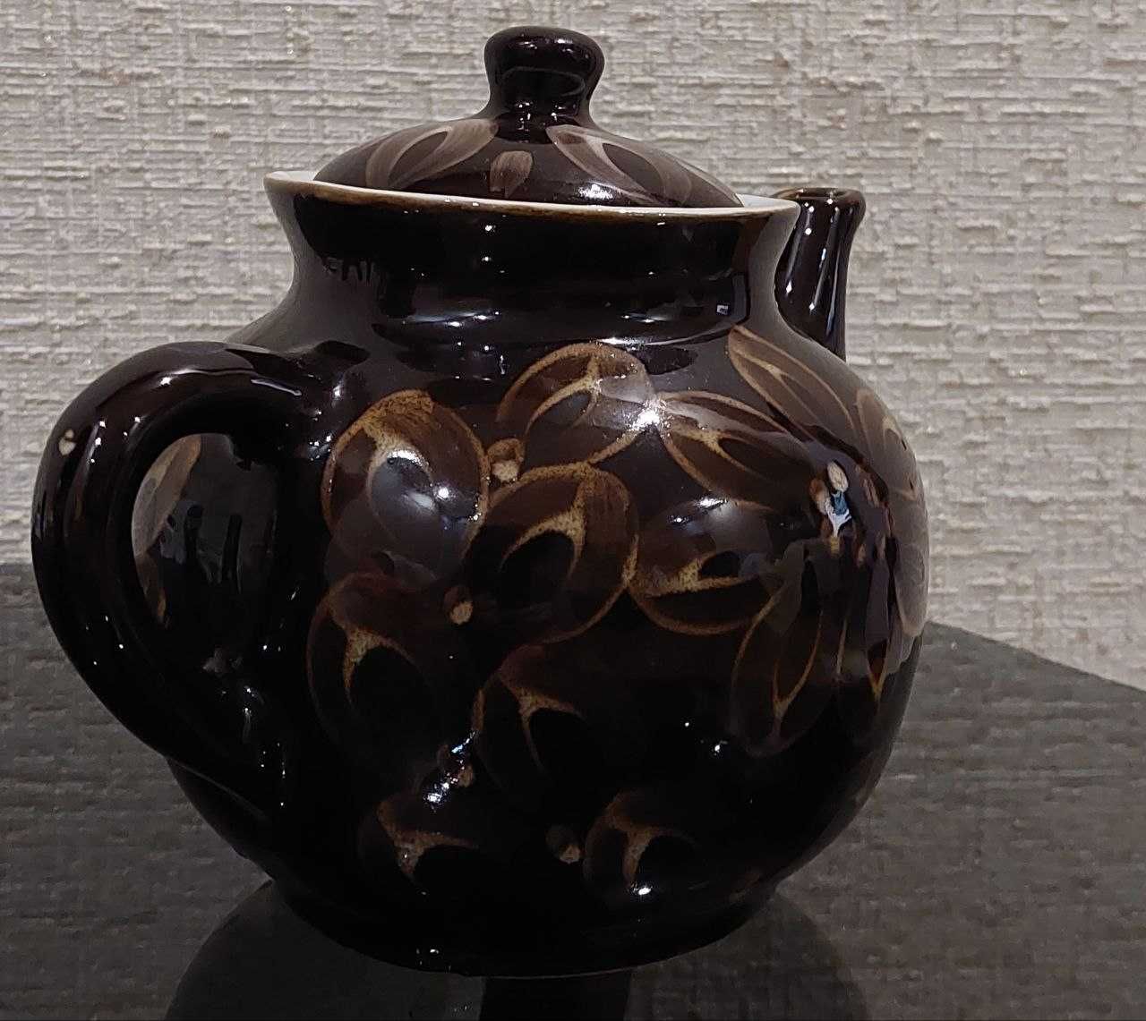 Винтажный советский керамический заварочный чайник