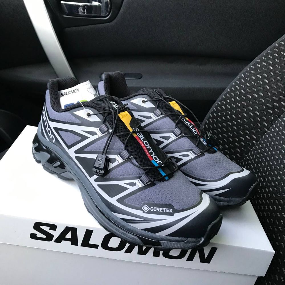 Чоловічі кросівки саломон сірі Salomon XT6 S/LAB Gore Tex grey