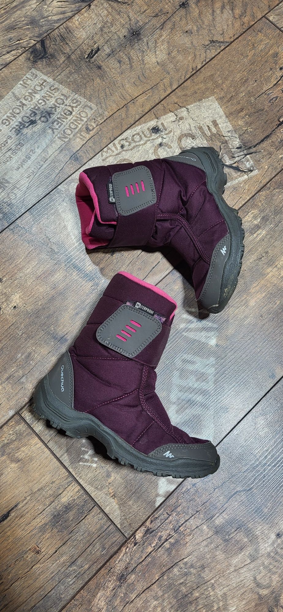 Quechua buty nieprzemakalne dla dziewczynki kozaki botki 32