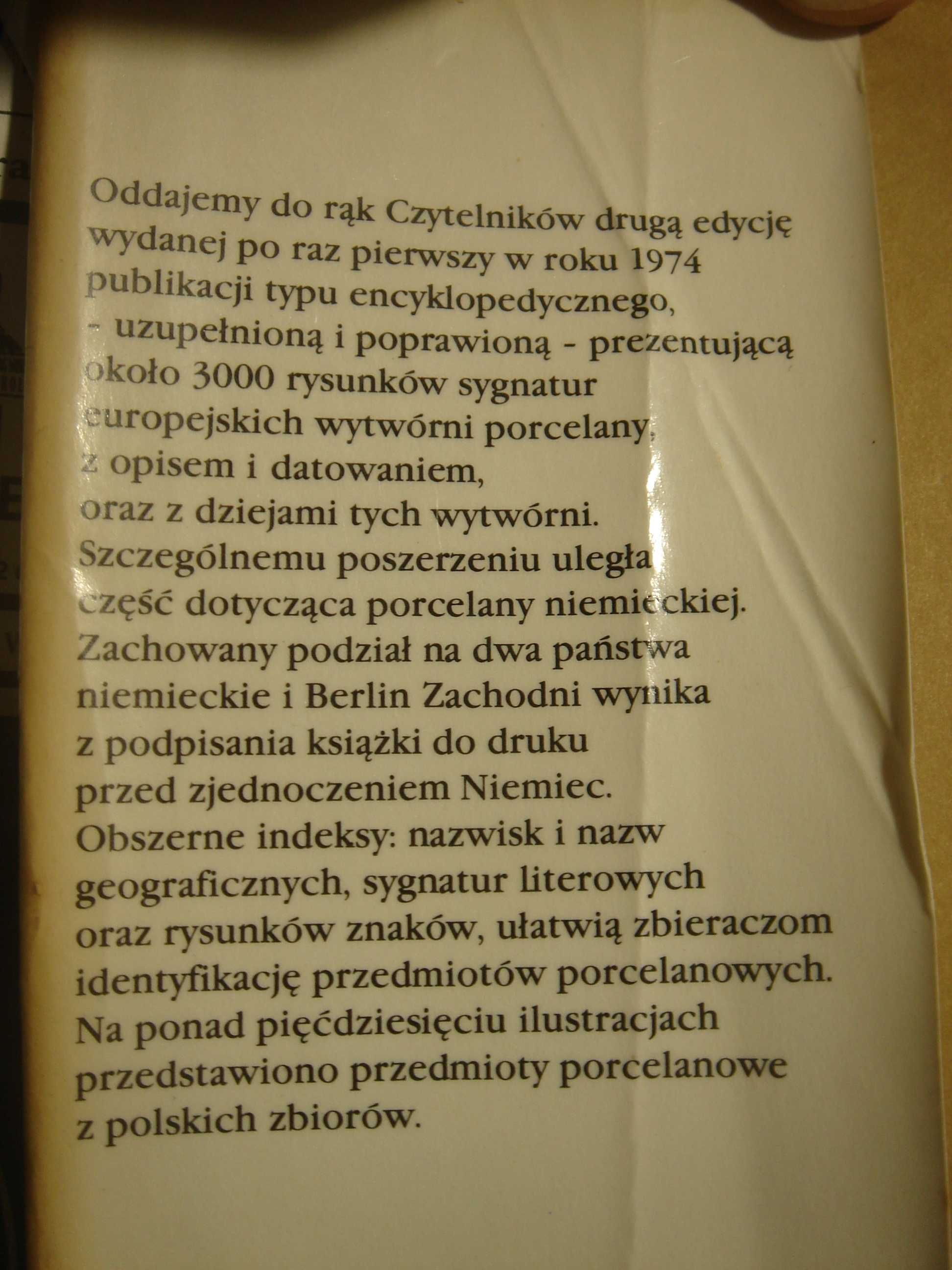 Porcelana - znaki wytwórni europejskich L. Chrościcki