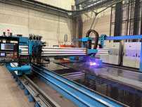 Wycinarka plazmowa CNC serii FSC 4500 z głowicą 3D i prefabrykacją rur