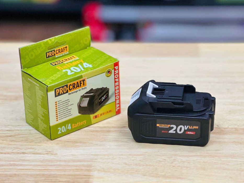 Швидкозарядна Батарея Procraft (4.0Ah 20v max) Універсальна посадка