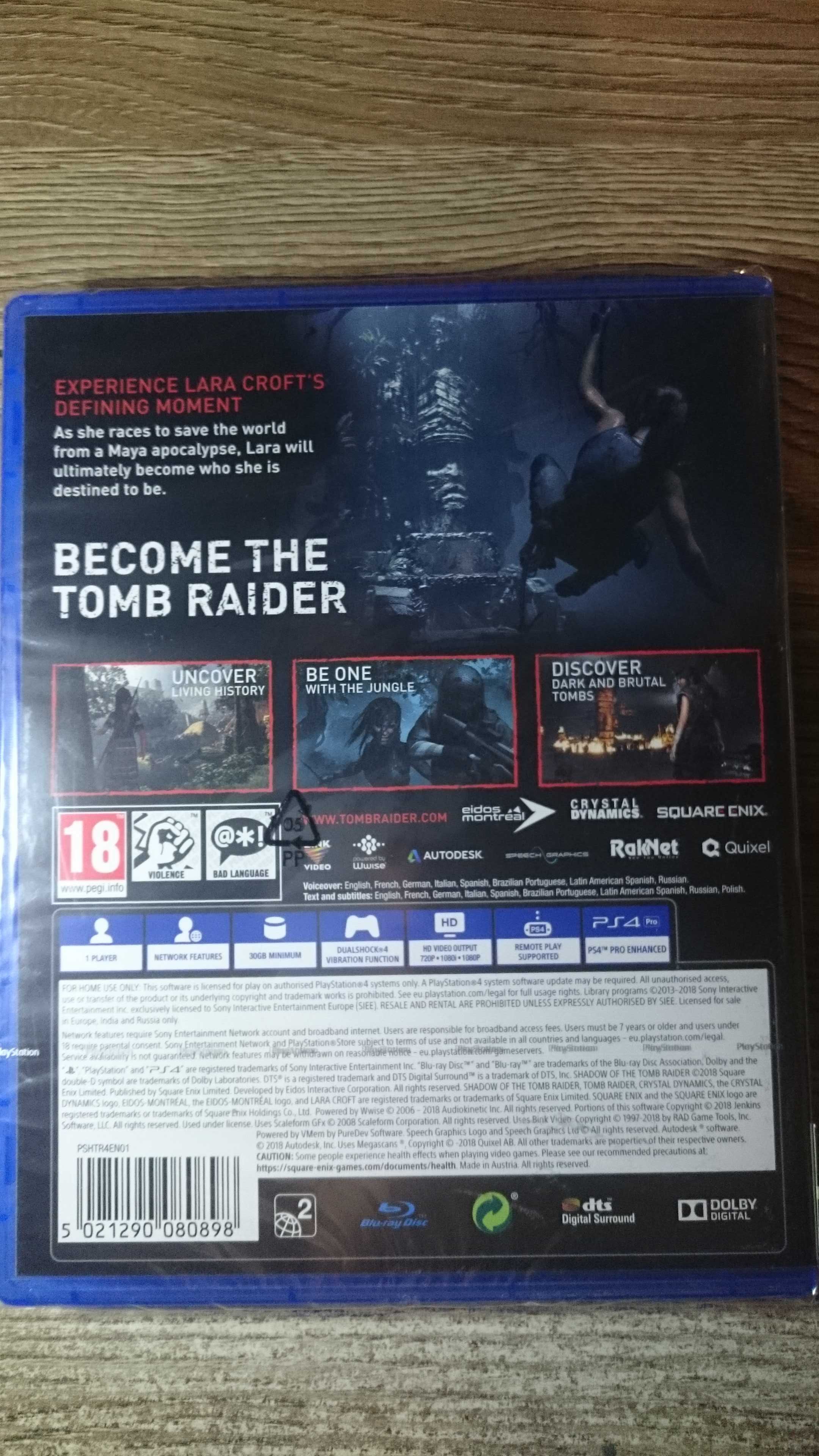 Shadow of The Tomb Raider NOWA PS4 PL Uncharted spiderman GTA V