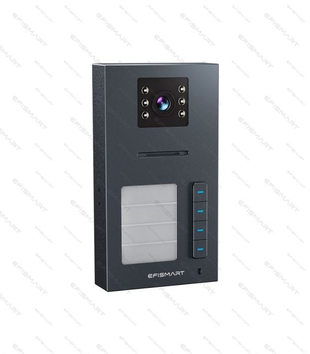 Vídeo Porteiro Posto Externo 4 Botões WIFI EFISMART Essencial E632