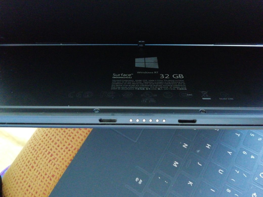 Surface RT com capa táctil