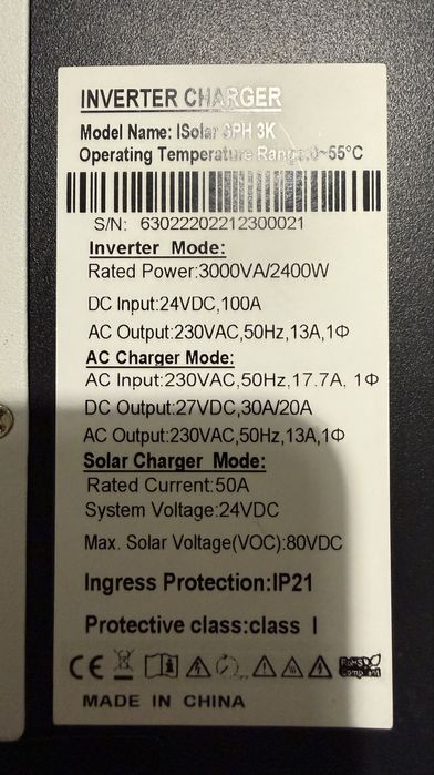 Гібрідний Інвектор 24v