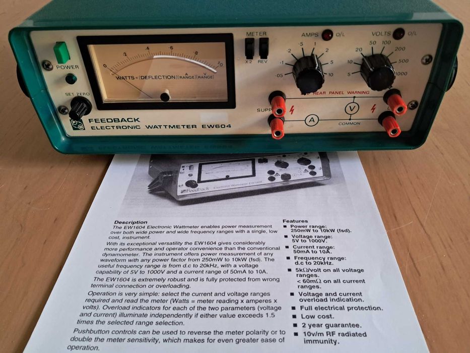 Medidor de Watts para Amplificadores Audio