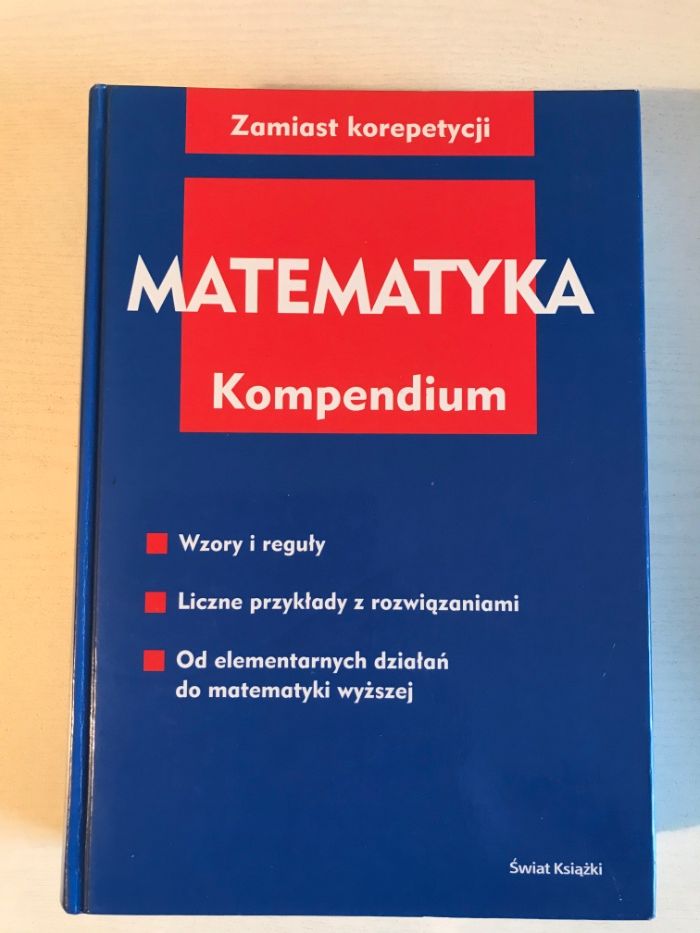 Świat Książki kompendium matura: język polski i matematyka 2 tomy