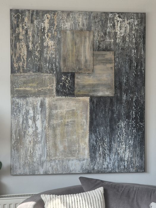 Obraz malowany ręcznie na płótnie abstrakcja 100x120