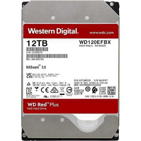 Жёсткий диск HDD WD Red Plus 12 TB (WD120EFBX)