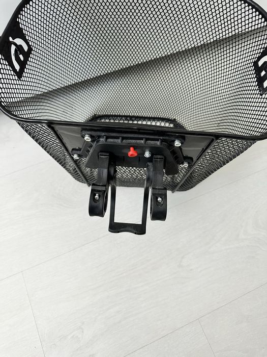 nowy kosz przedni na rower metalowy czarny koszyk do roweru miejskiego