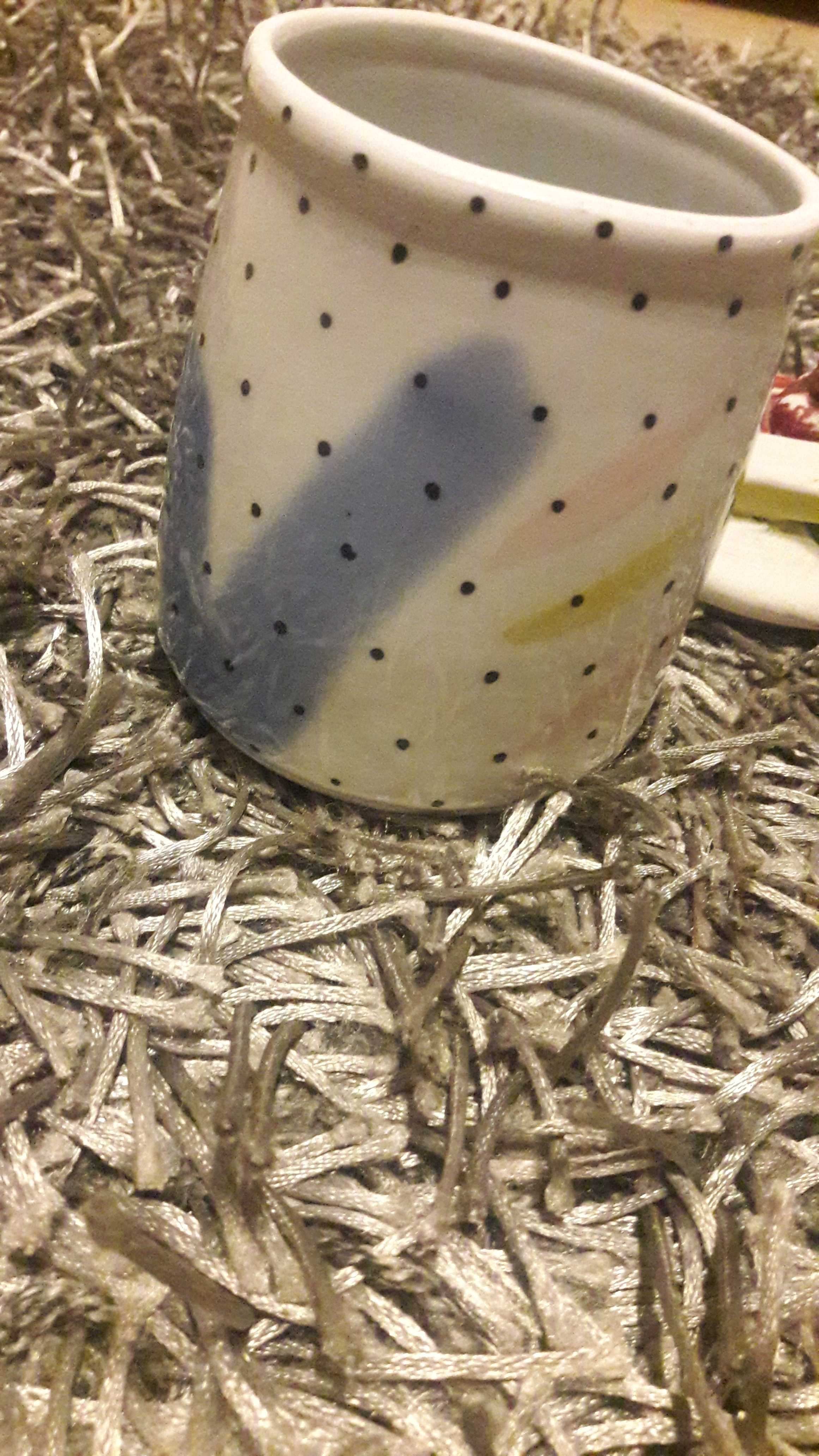 Cukiernica pojemnik ceramiczny kubek PRL