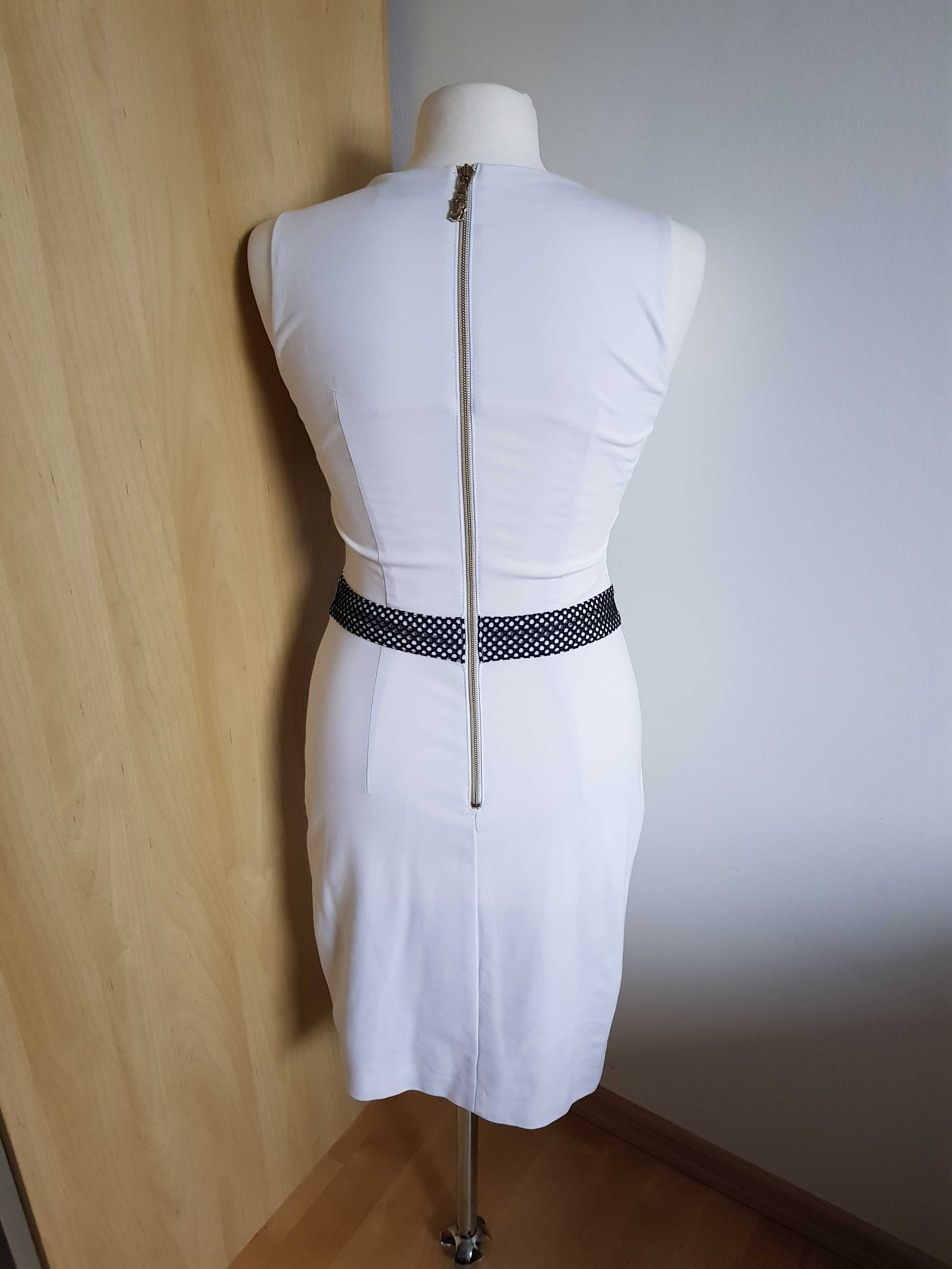 Versace oryginalna biało-czarna sukienka w rozmiarze XS 34